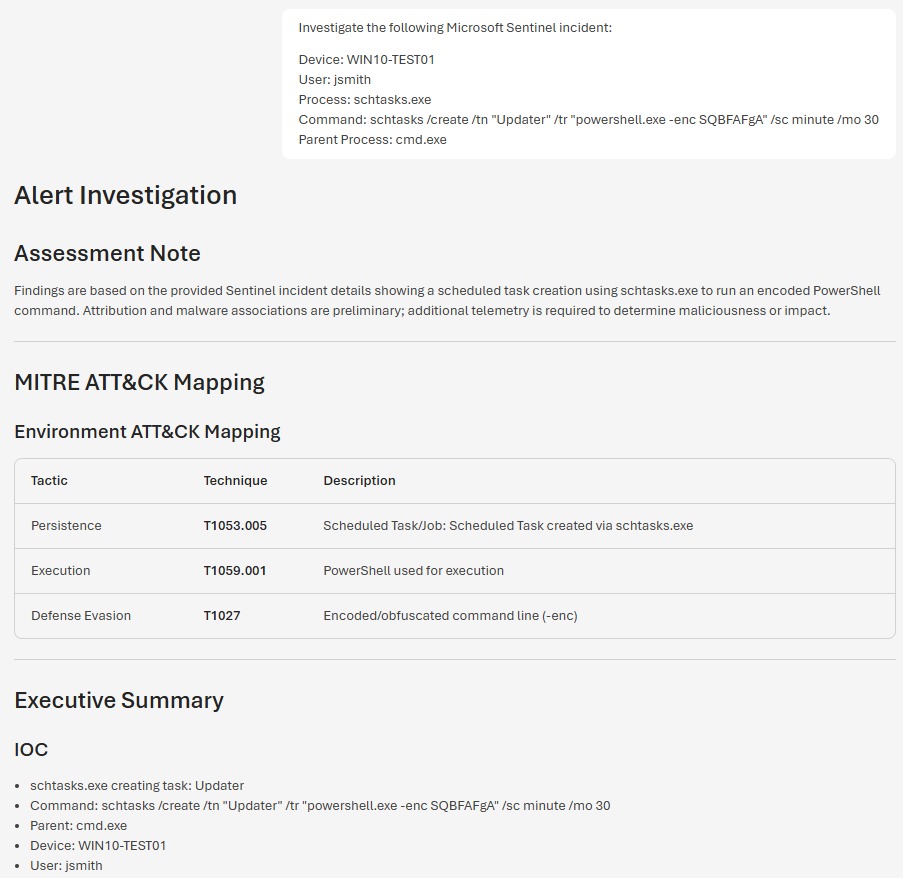 Scheduled Task Creation Investigation