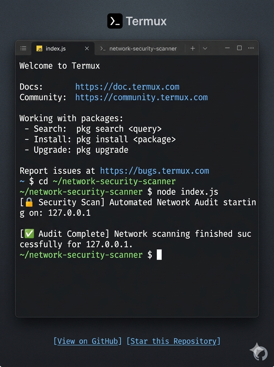 Termux 端口扫描器执行