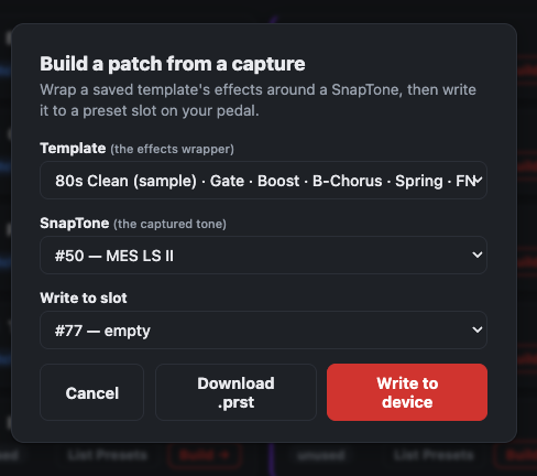 基于 capture 构建 patch