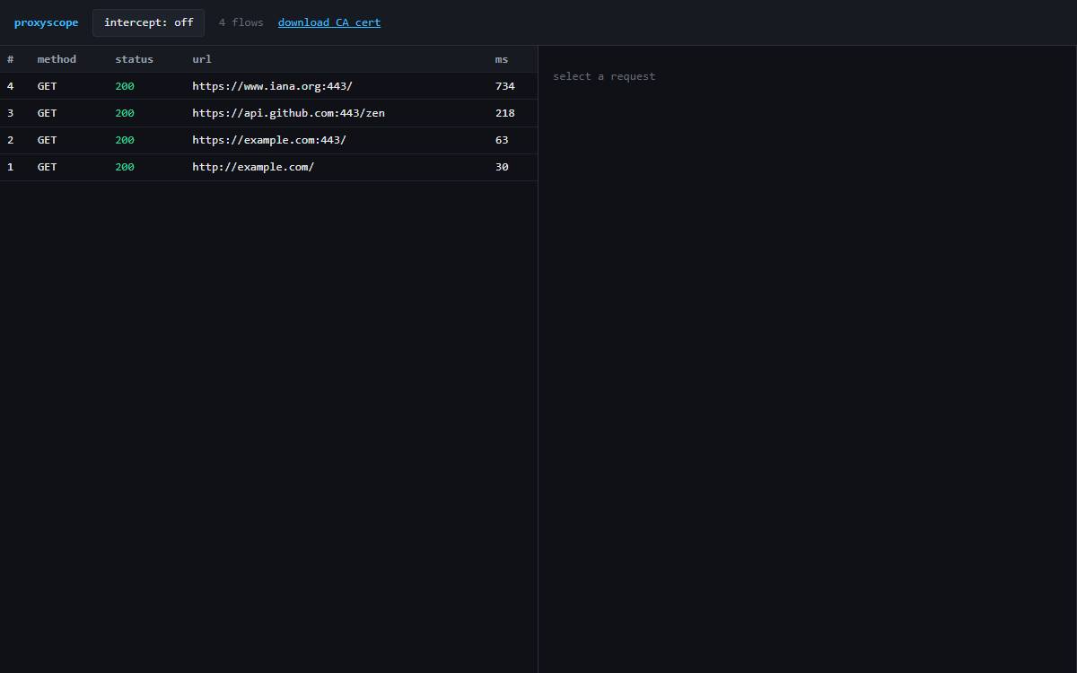 proxyscope UI
