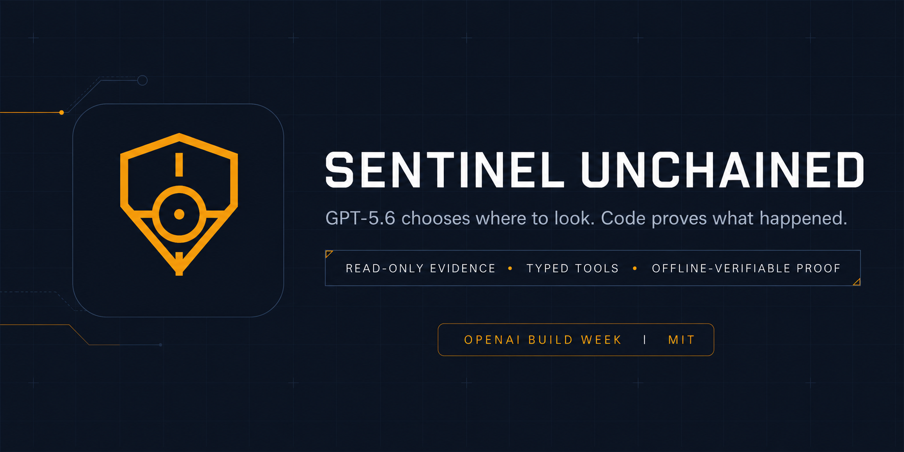 Unchained — GPT-5.6 chooses where to look; code proves what happened