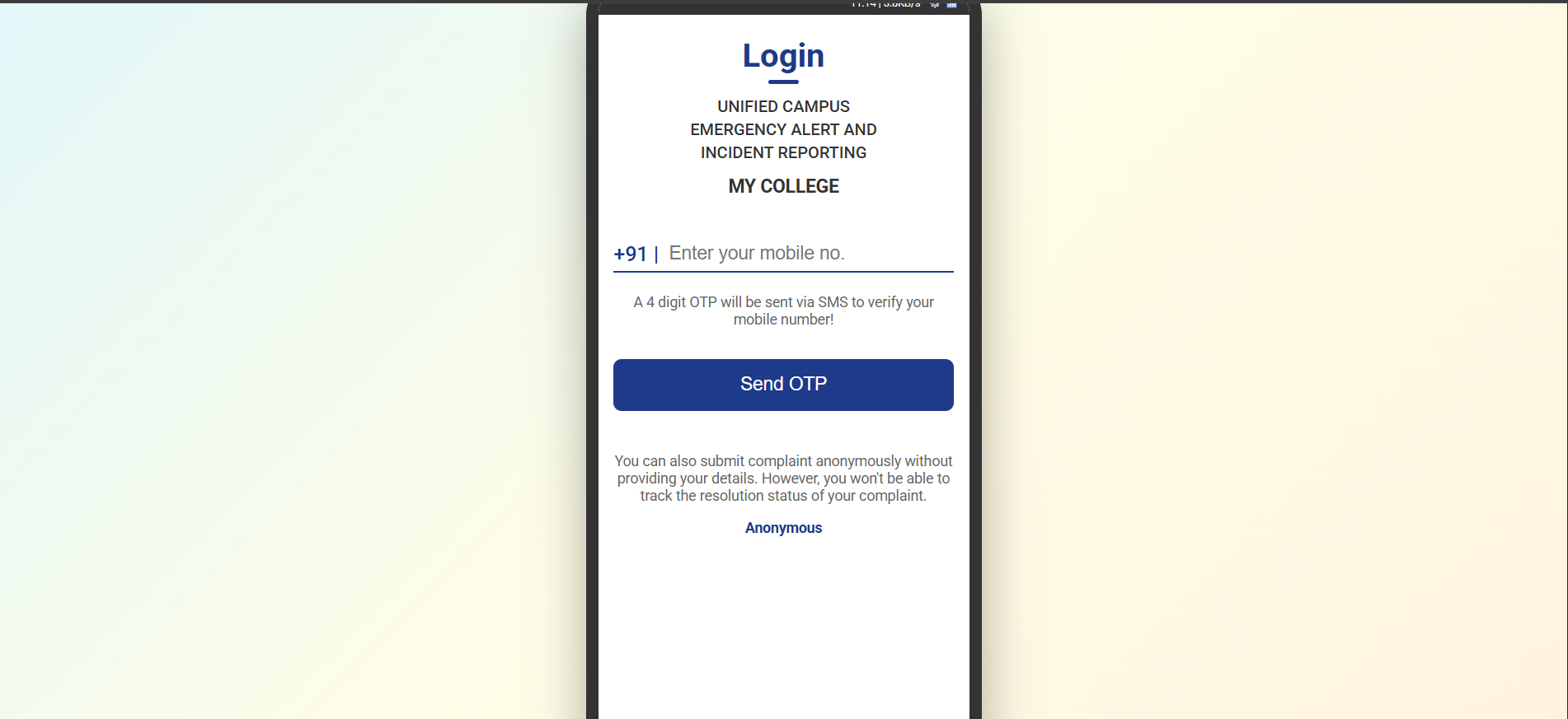 Safer Campus App