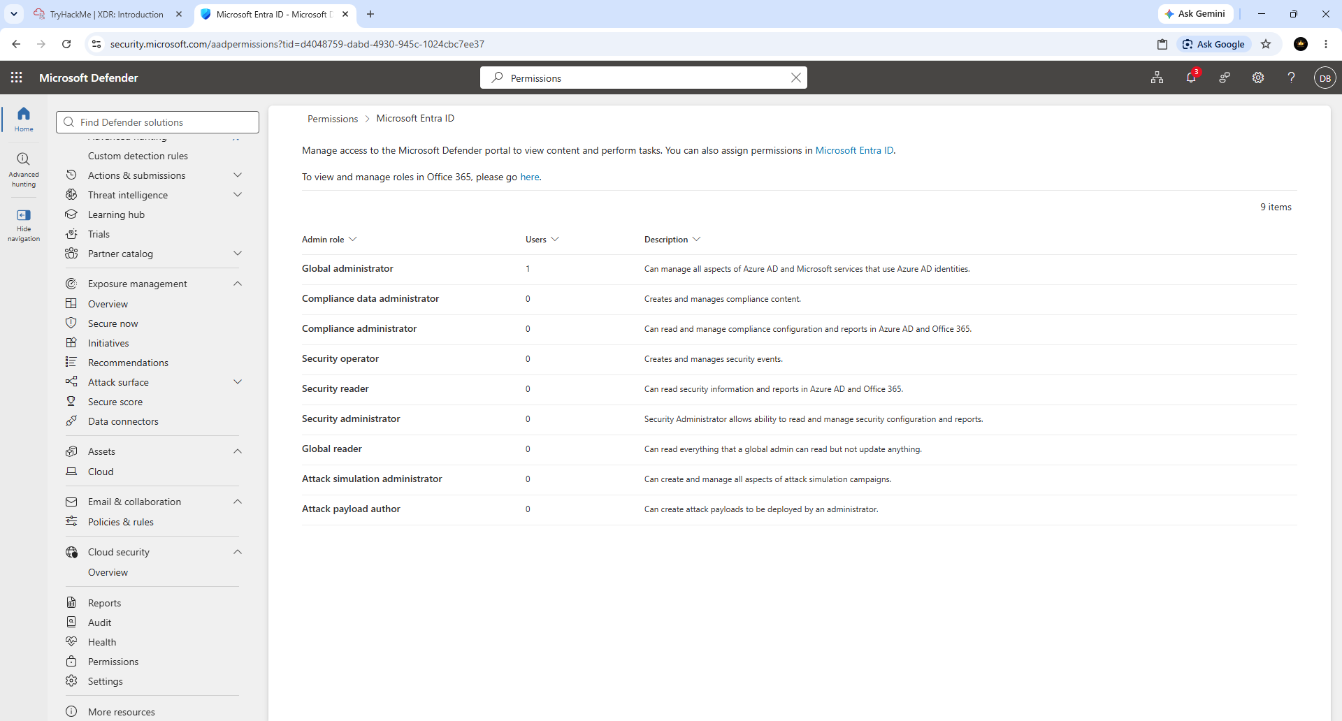 Microsoft Entra ID 角色