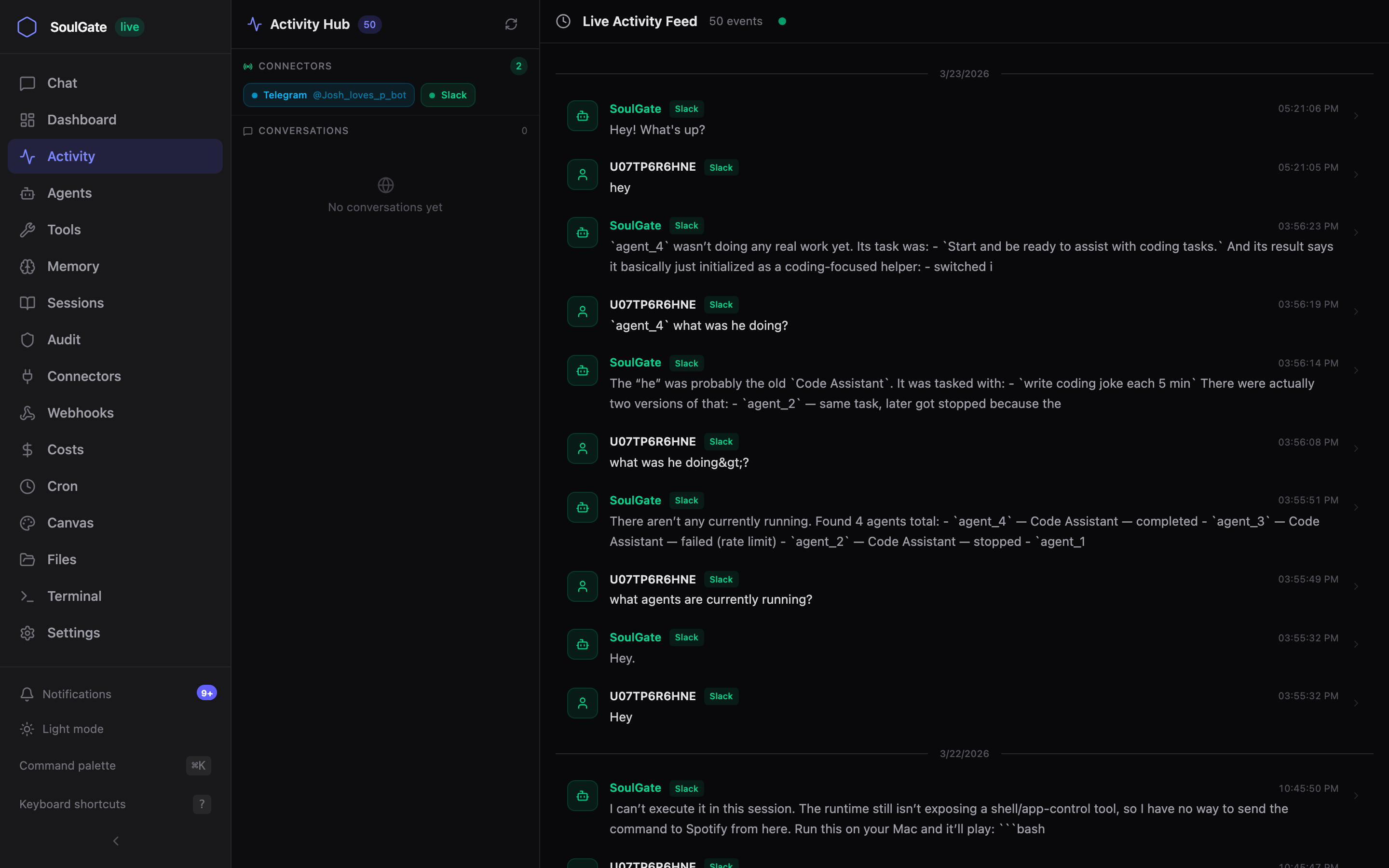 Activity Hub
