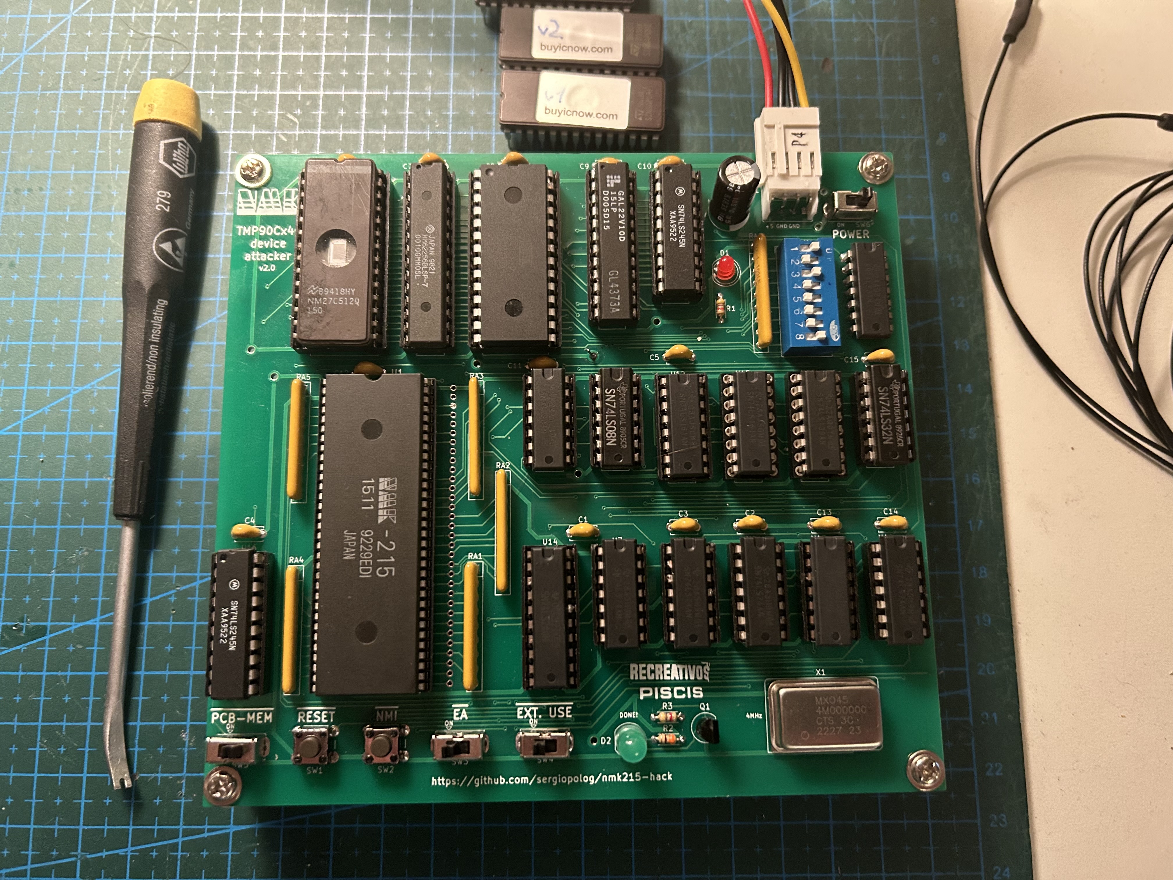 TLCS90 ROM Reader v2 front