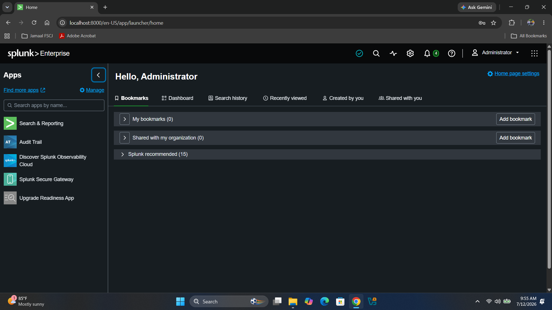 07 Splunk Enterprise 主仪表板