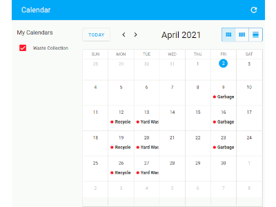 Waste Collection Schedule Waste Collection Schedule animation