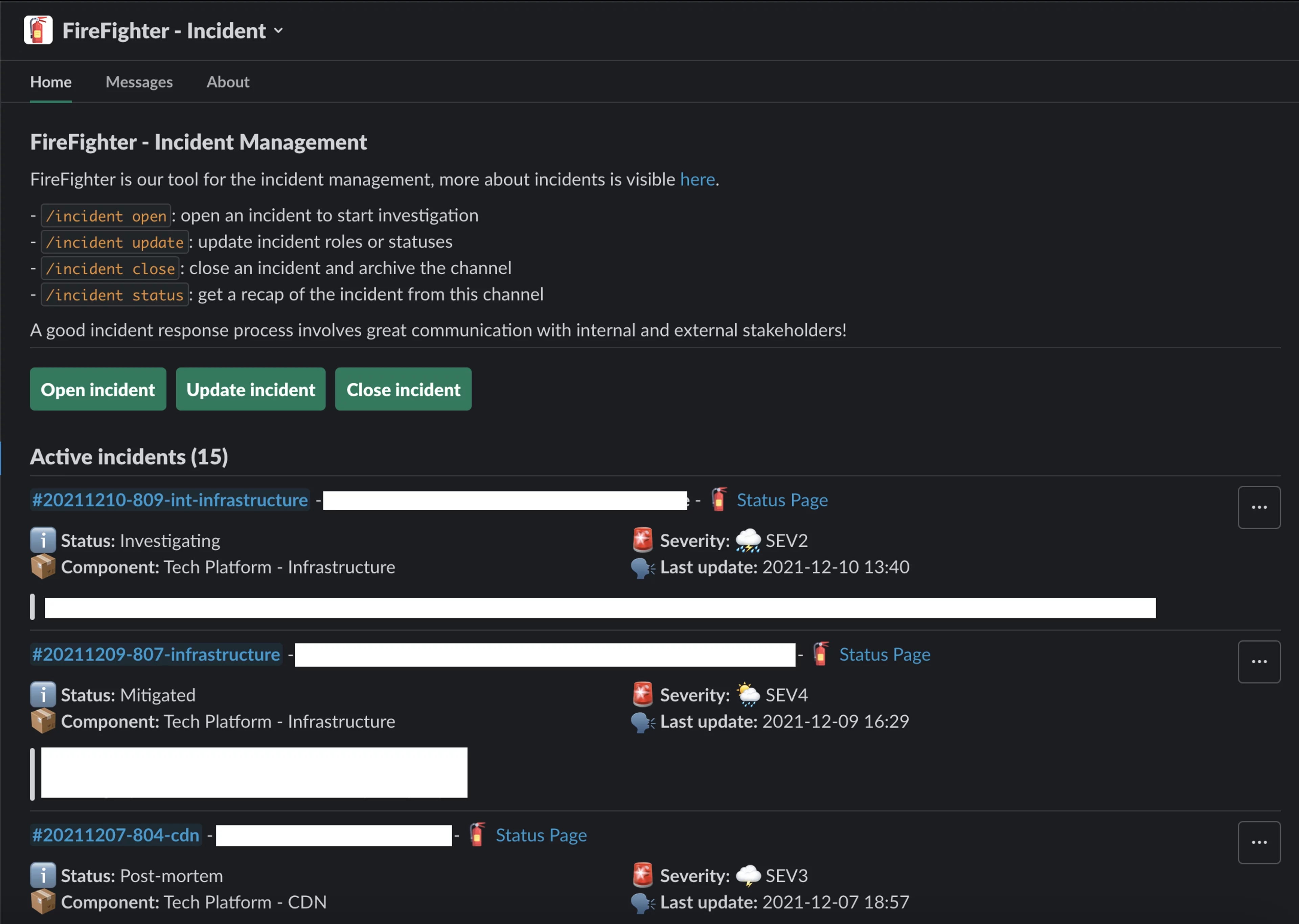 Slack Bot 命令