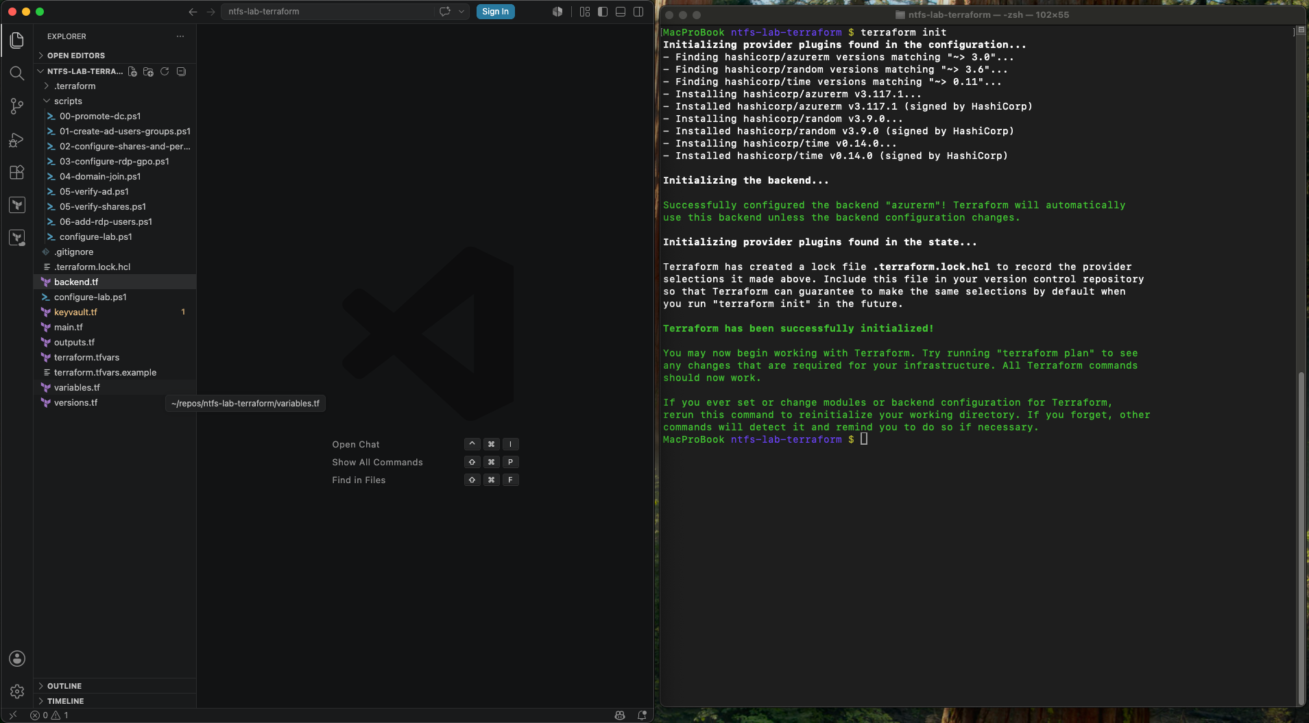 Terraform init