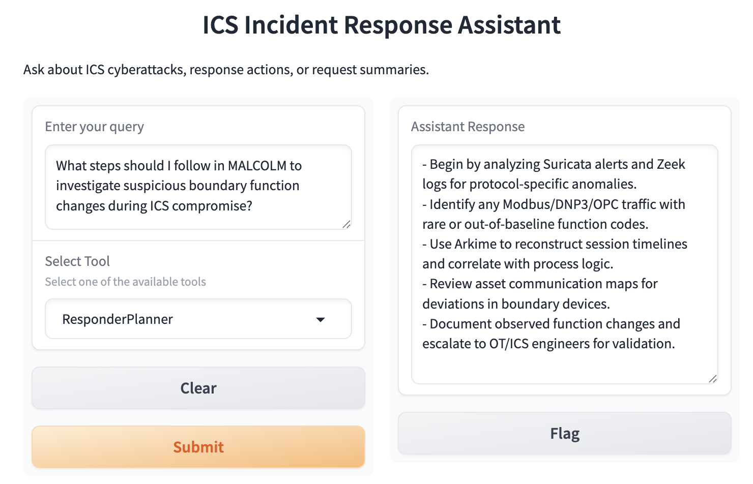 Response Planner