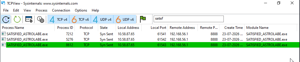 TCPView 实时连接