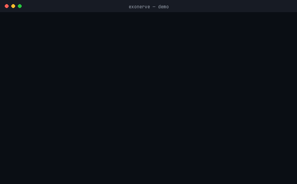Exonerve demo