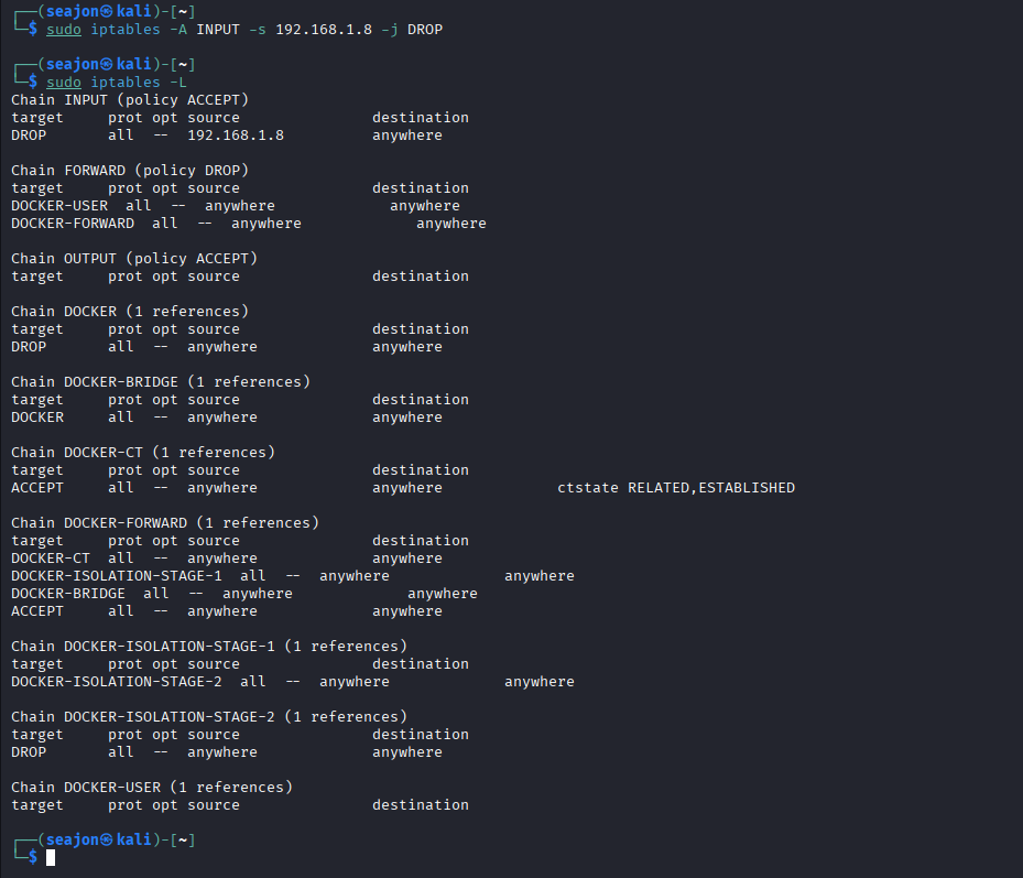 iptables 响应