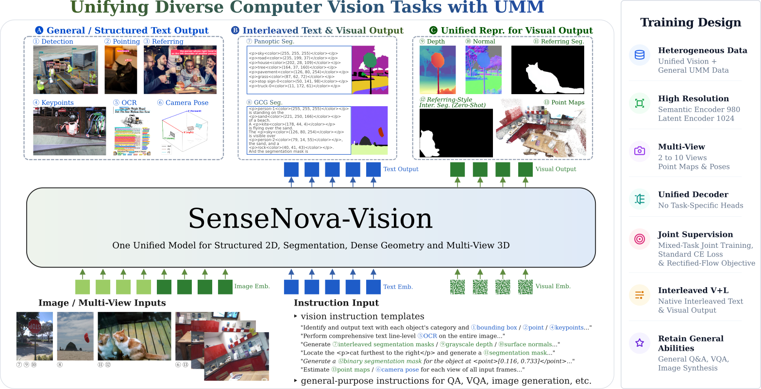 SenseNova-Vision system overview