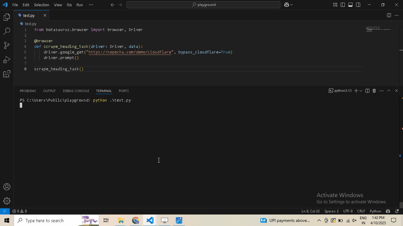 Cloudflare JS with Captcha Challenge Demo