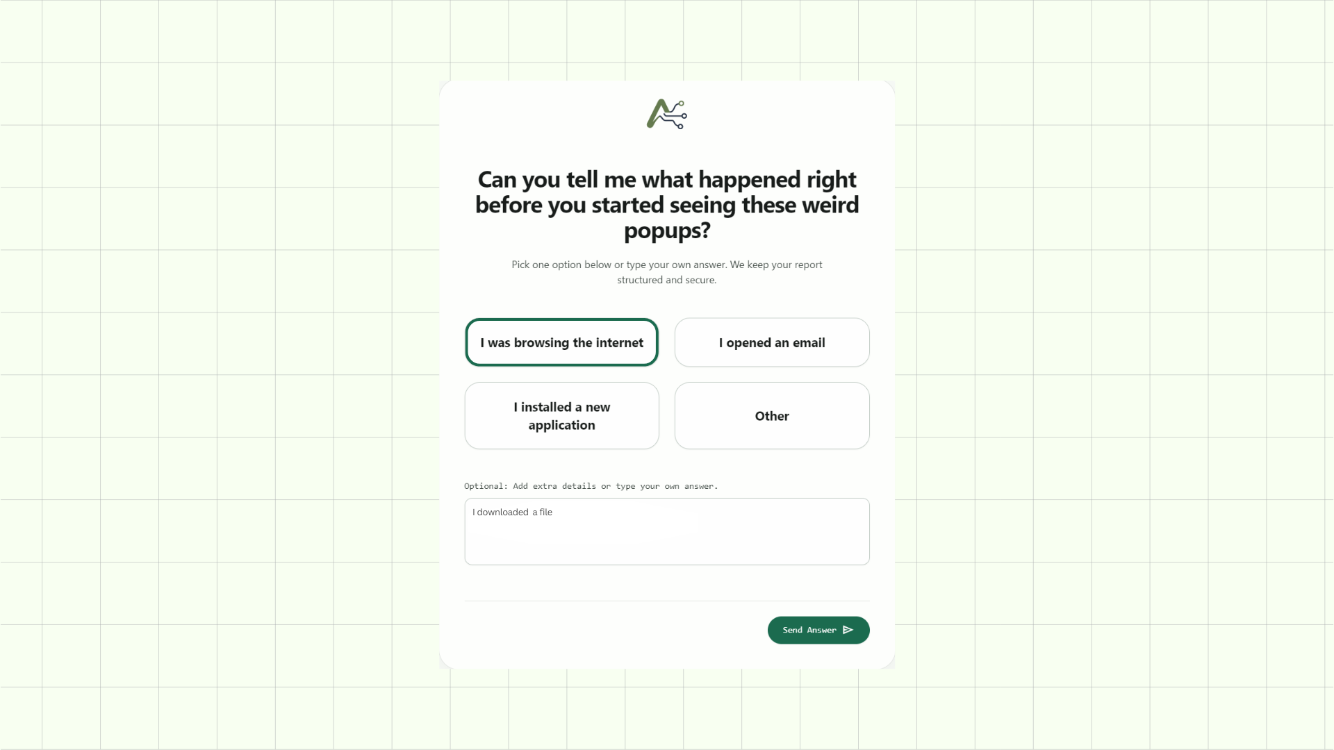 Reporting Interface