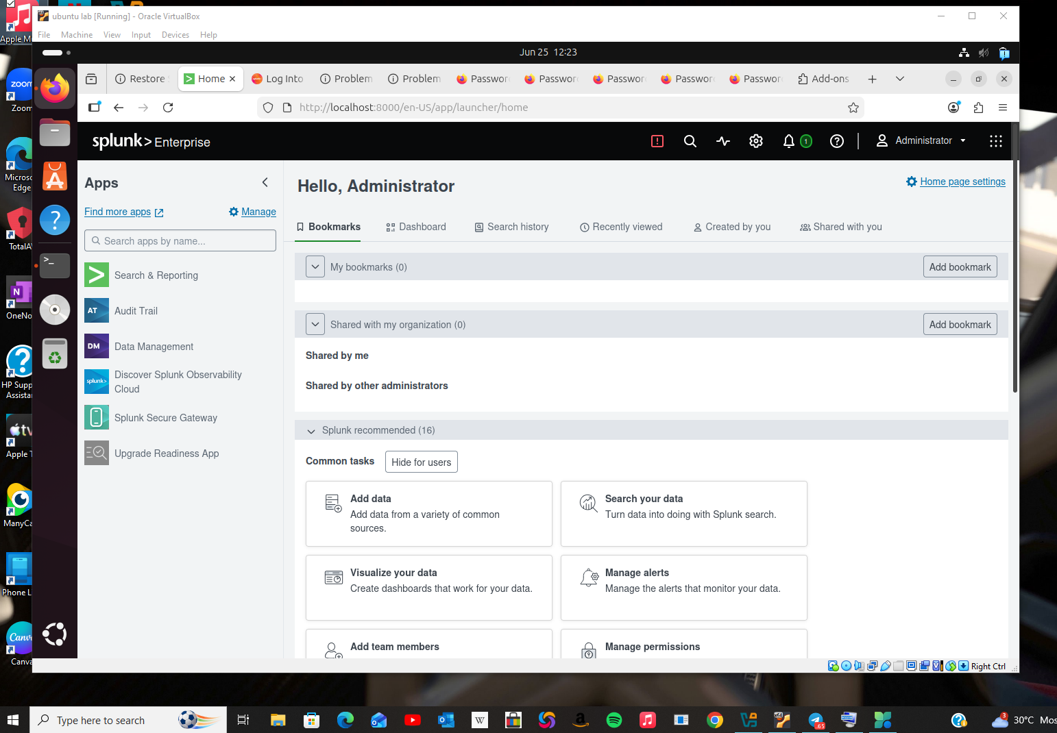 Splunk 仪表板