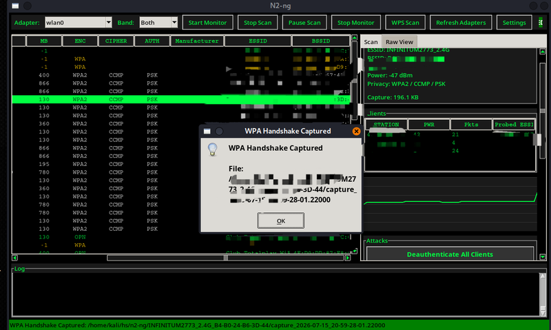 WPA Handshake Capture