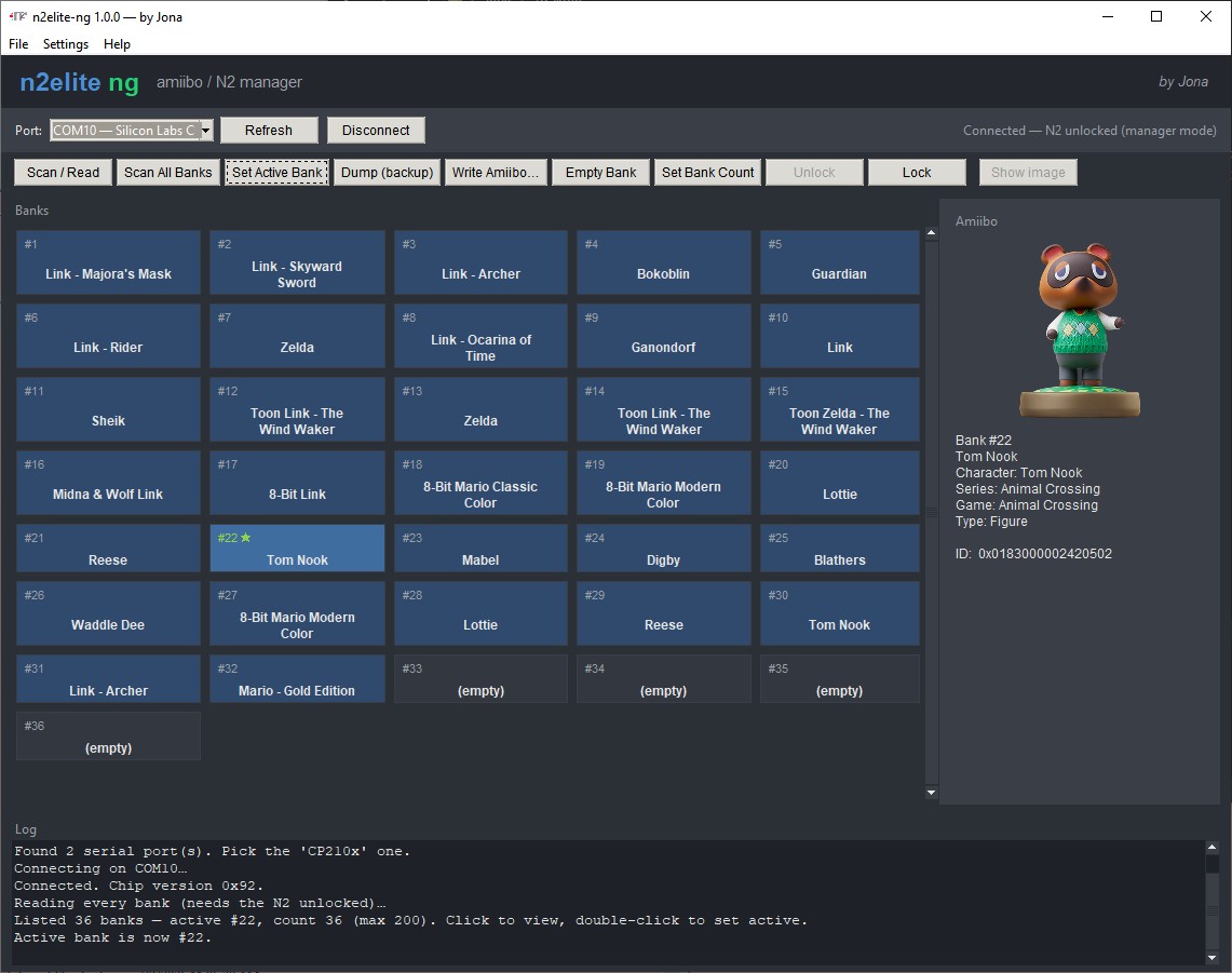 在 Windows 上运行的 n2elite-ng GUI
