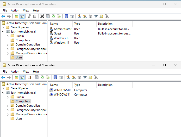 Active Directory 用户和计算机