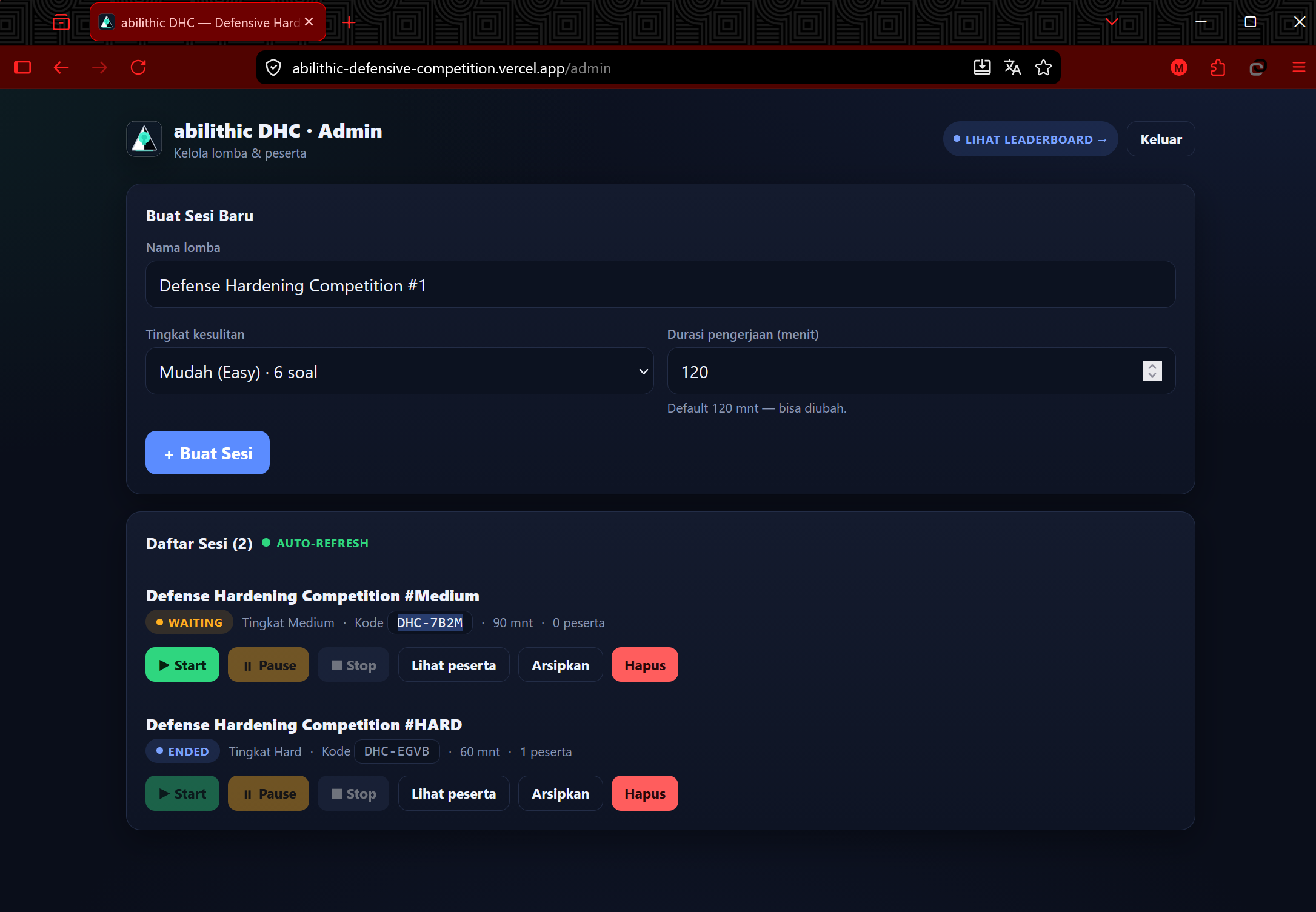 BlueForge — admin console