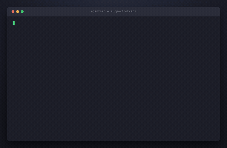 AgentSec CLI demo