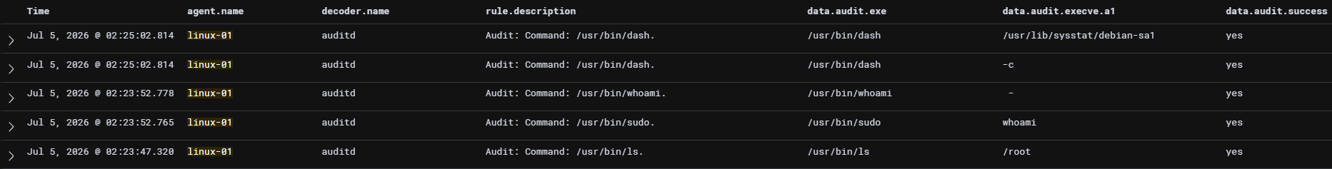 Linux auditd