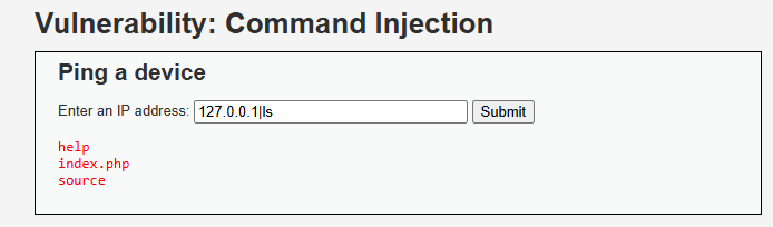 Command Injection High