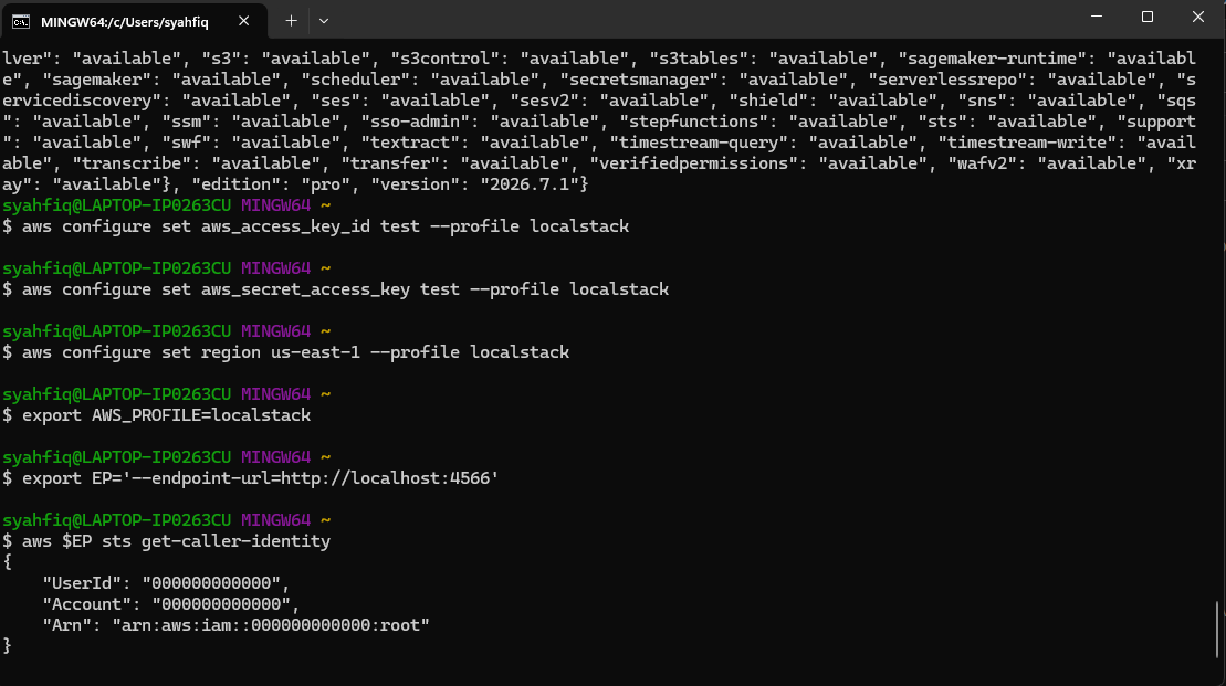 LocalStack STS 身份