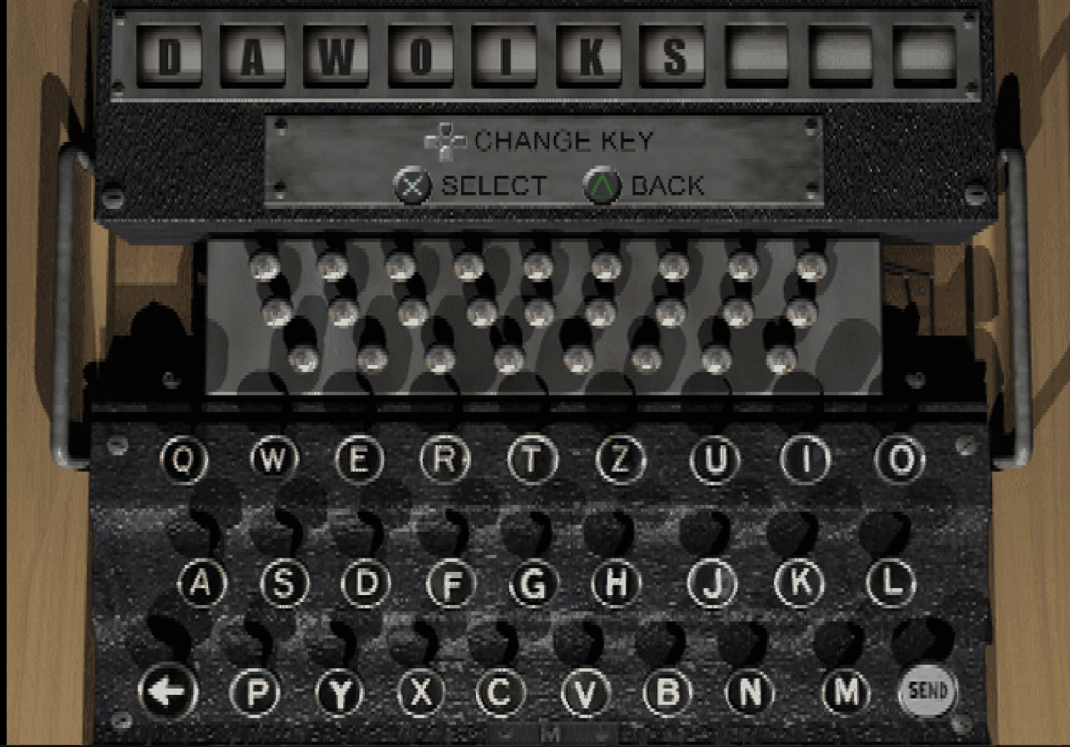 Enigma code entry
