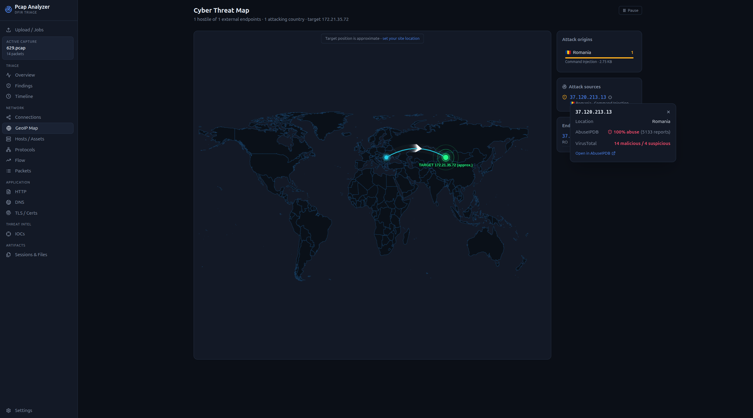 GeoIP 攻击地图