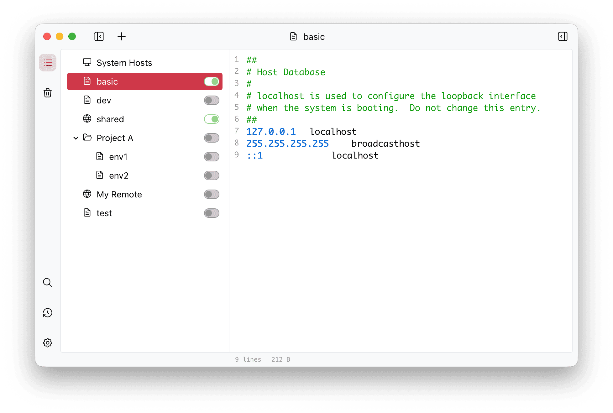 SwitchHosts screenshot