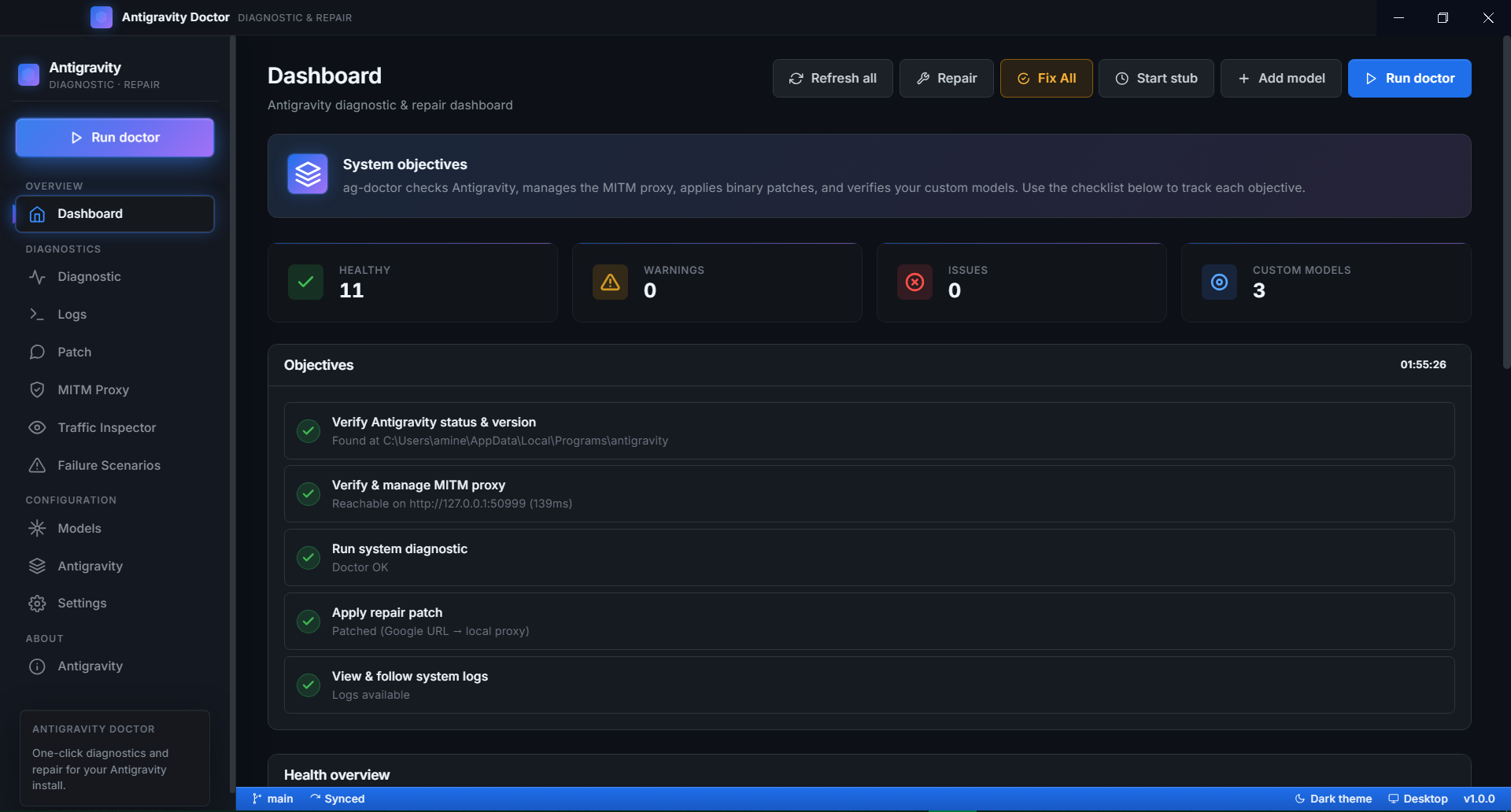 Google Antigravity Custom Models Dashboard Settings