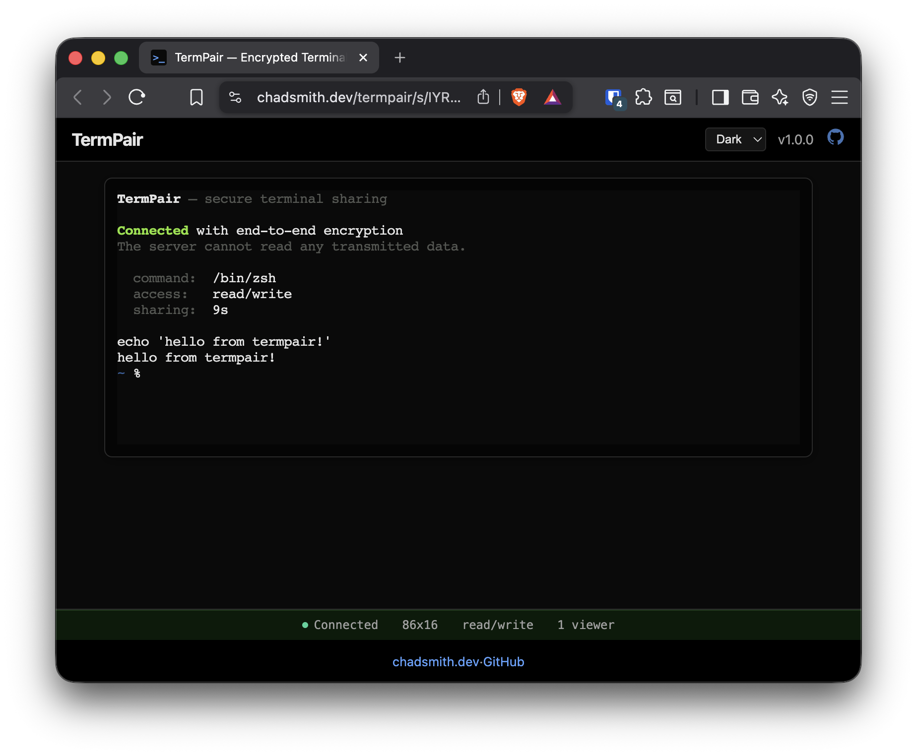 termpair browser view