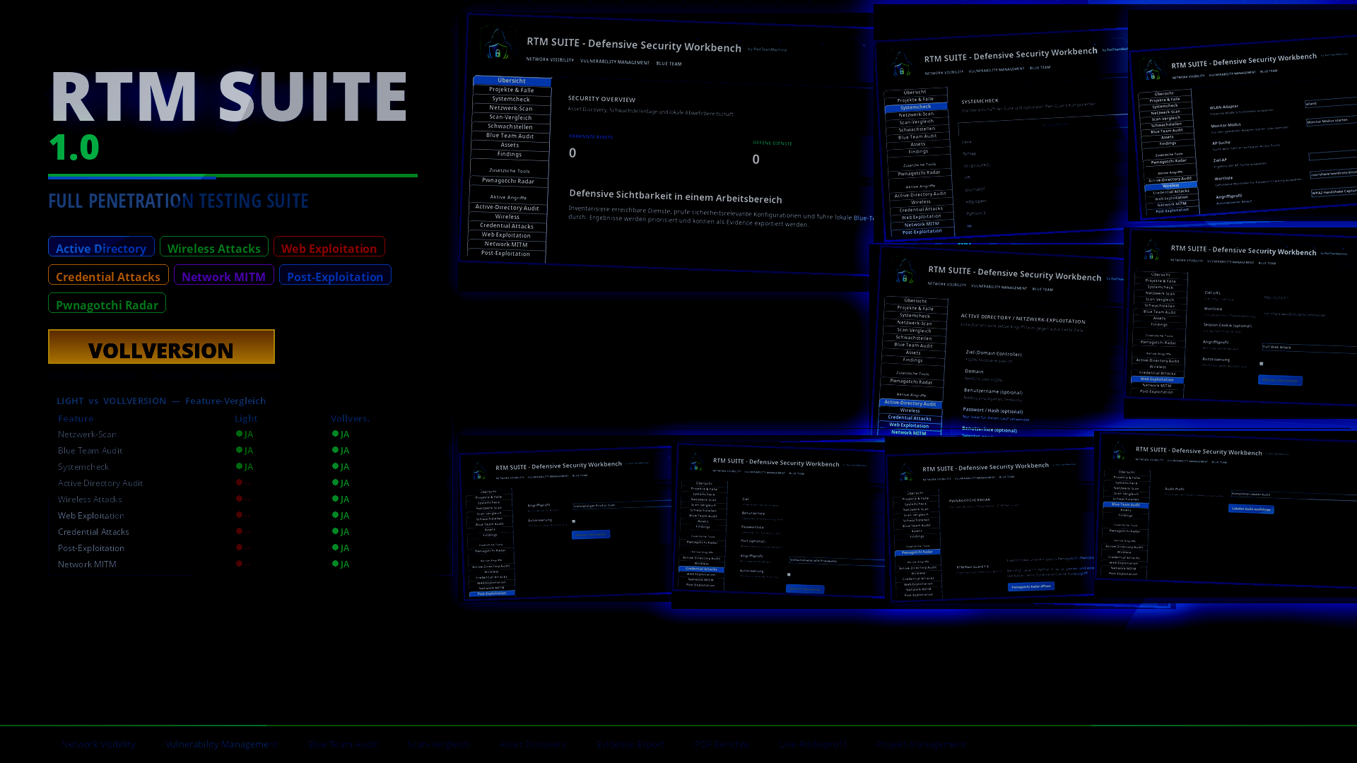 RTM Suite Vollversion – Vorschau, in Entwicklung