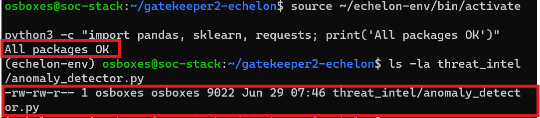AI packages OK