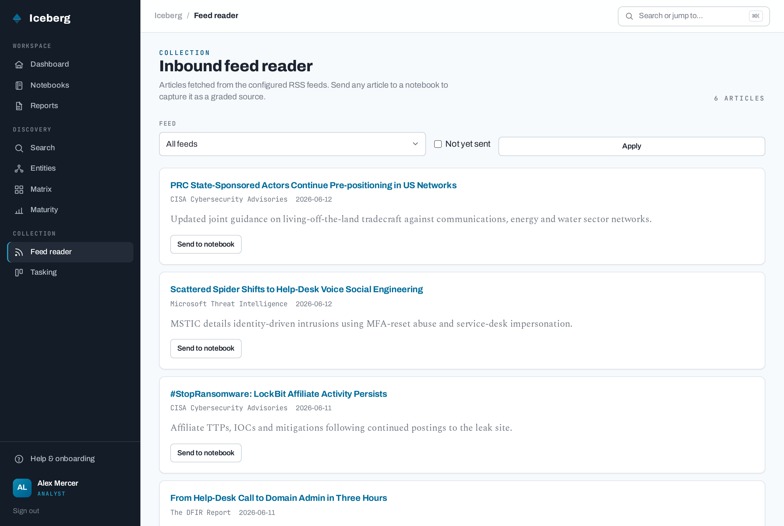 Feed reader