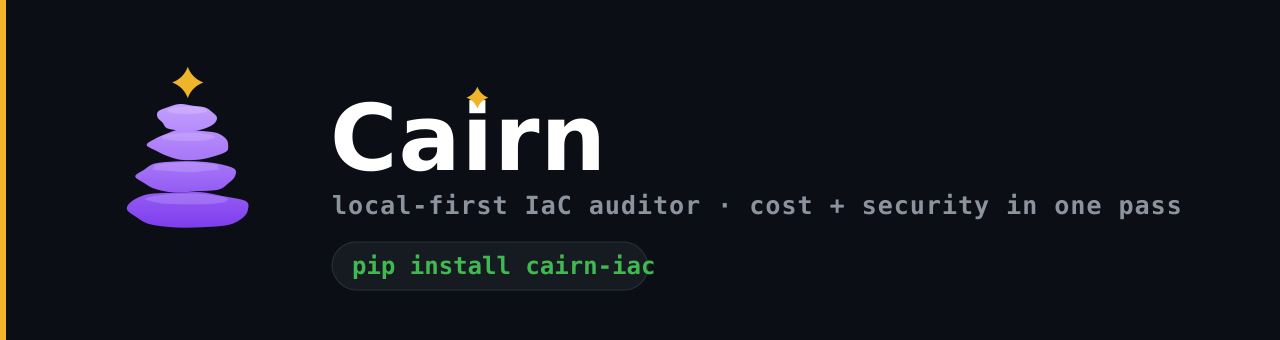 Cairn — local-first IaC auditor