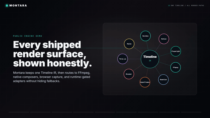 Montara engine matrix demo preview