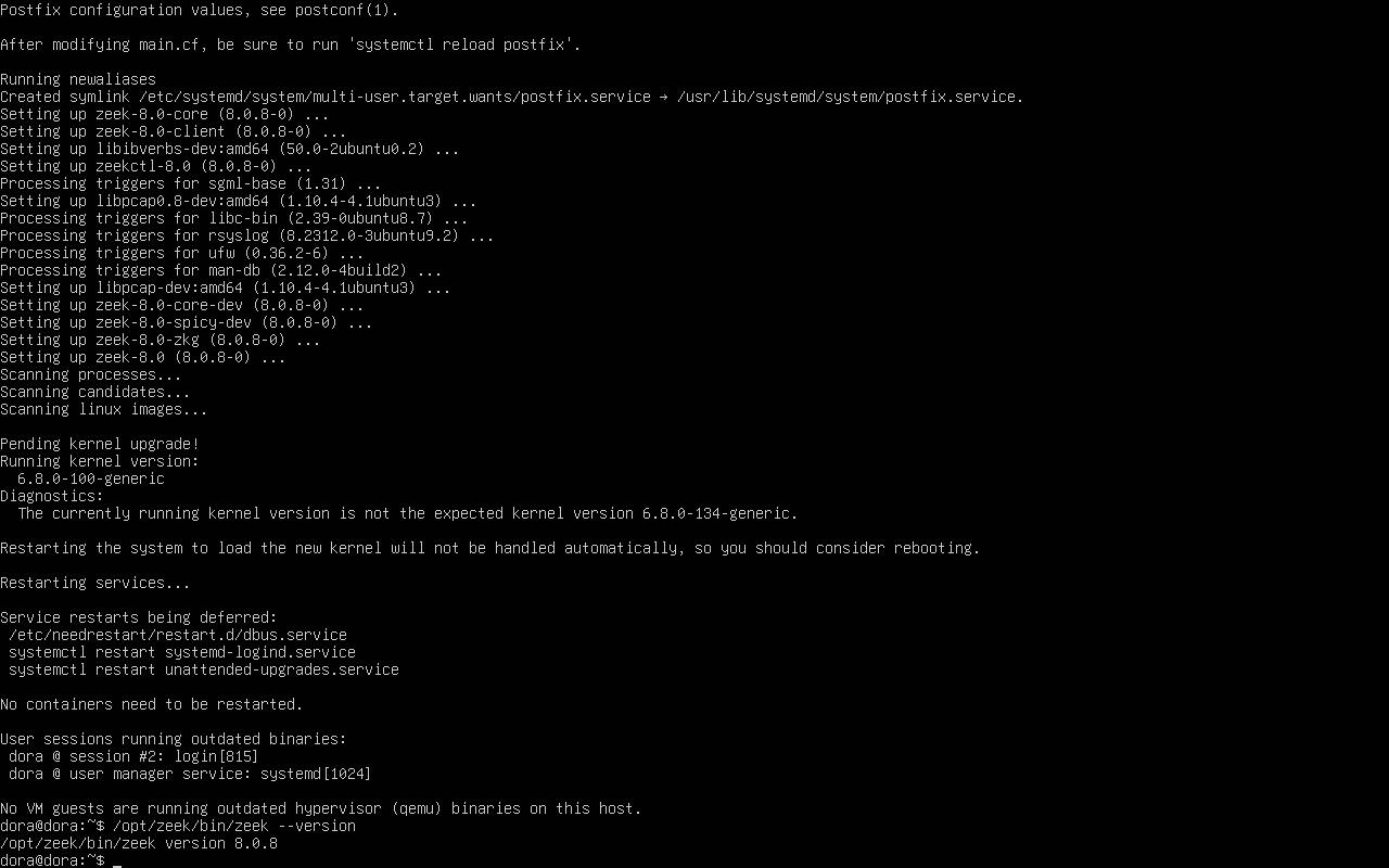 Installing Zeek