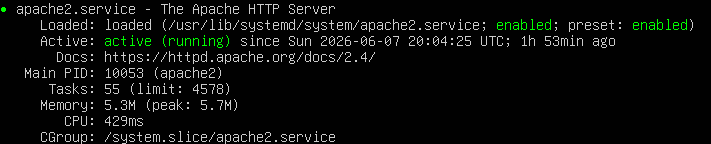 Apache2 状态