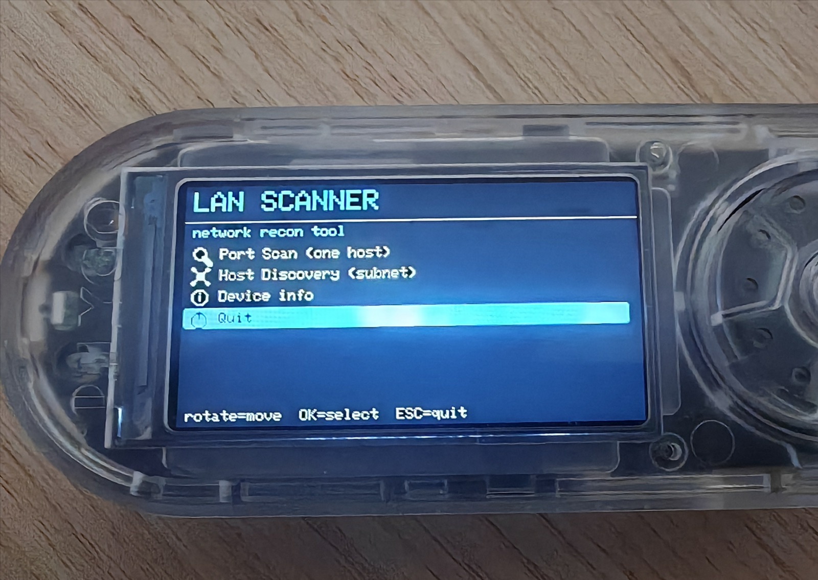 LAN Scanner 主菜单