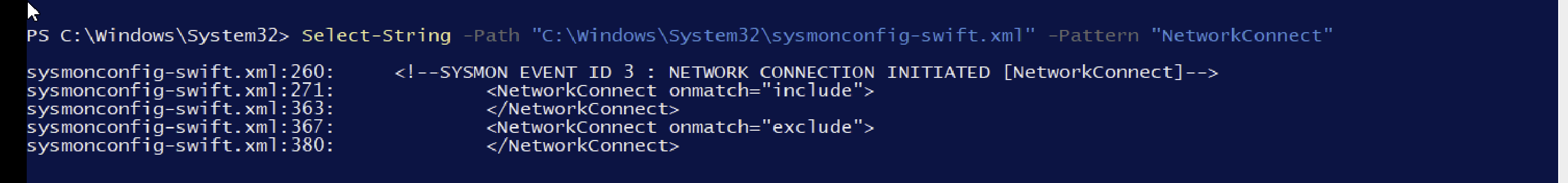 验证配置大小及 NetworkConnect 是否存在