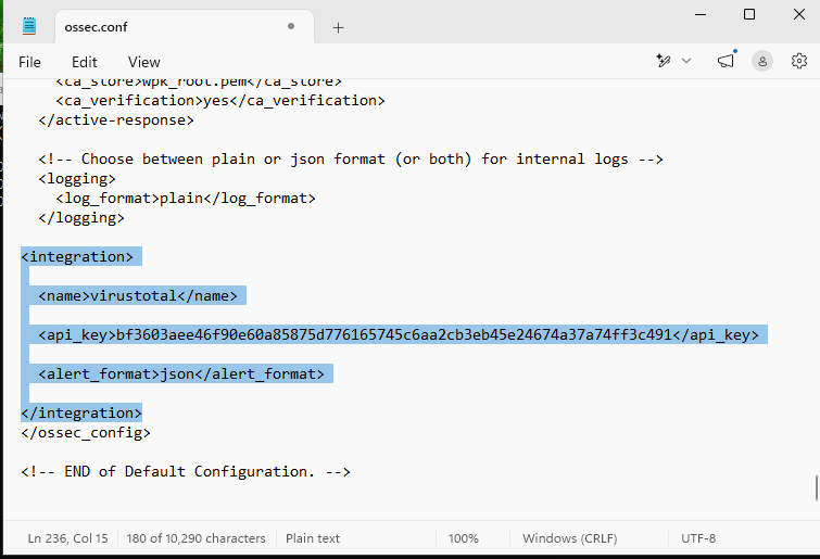 09-VirusTotal-Configuration