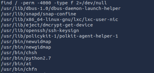SUID Files