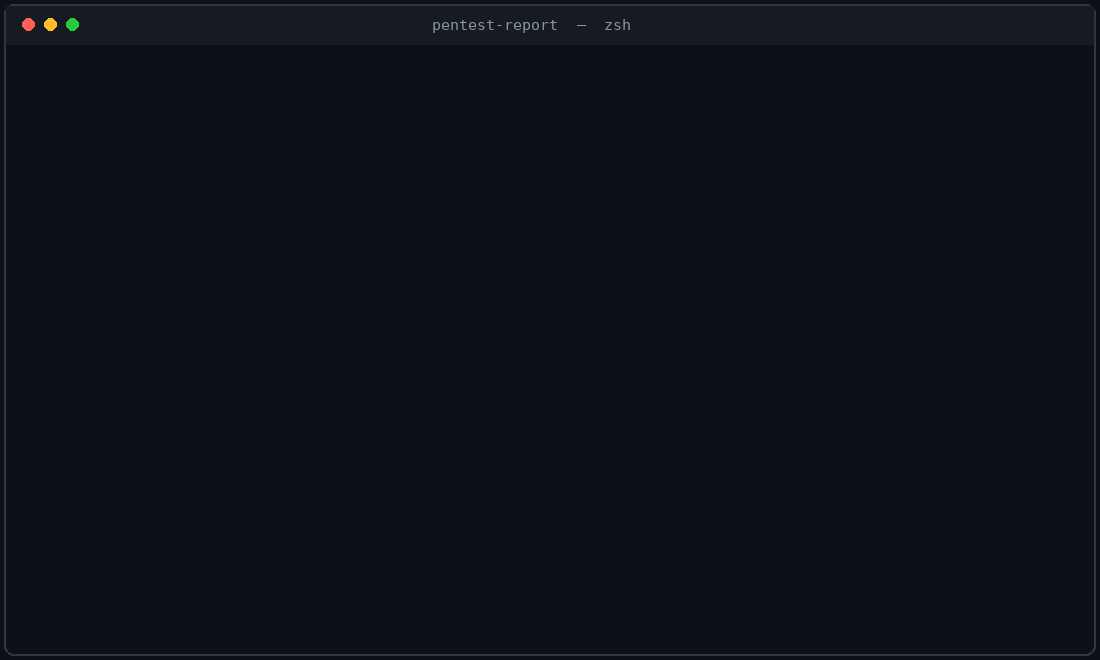 pentest-report 演示