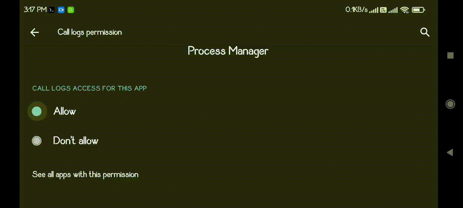Allow Permissions