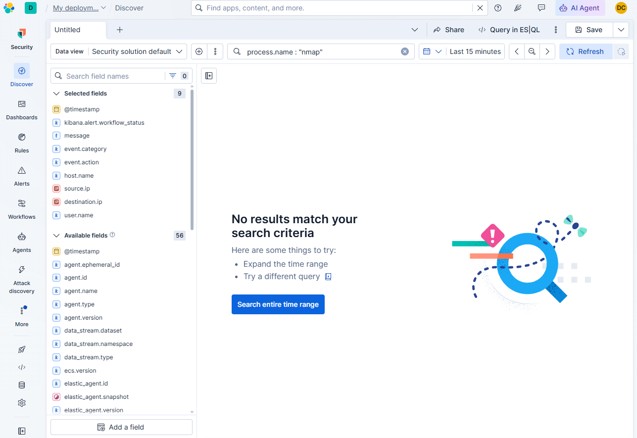 Kibana 查询无结果检查