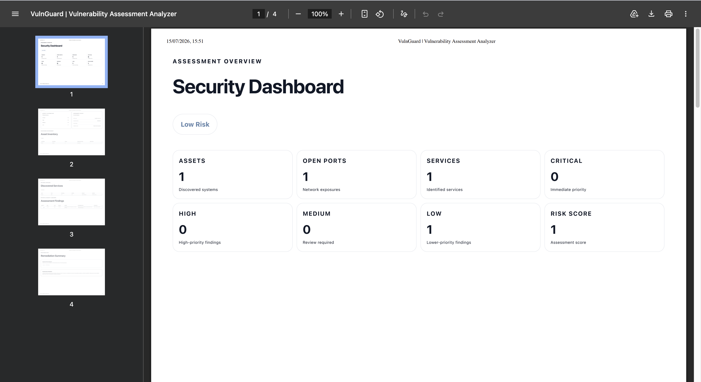 VulnGuard 报告预览