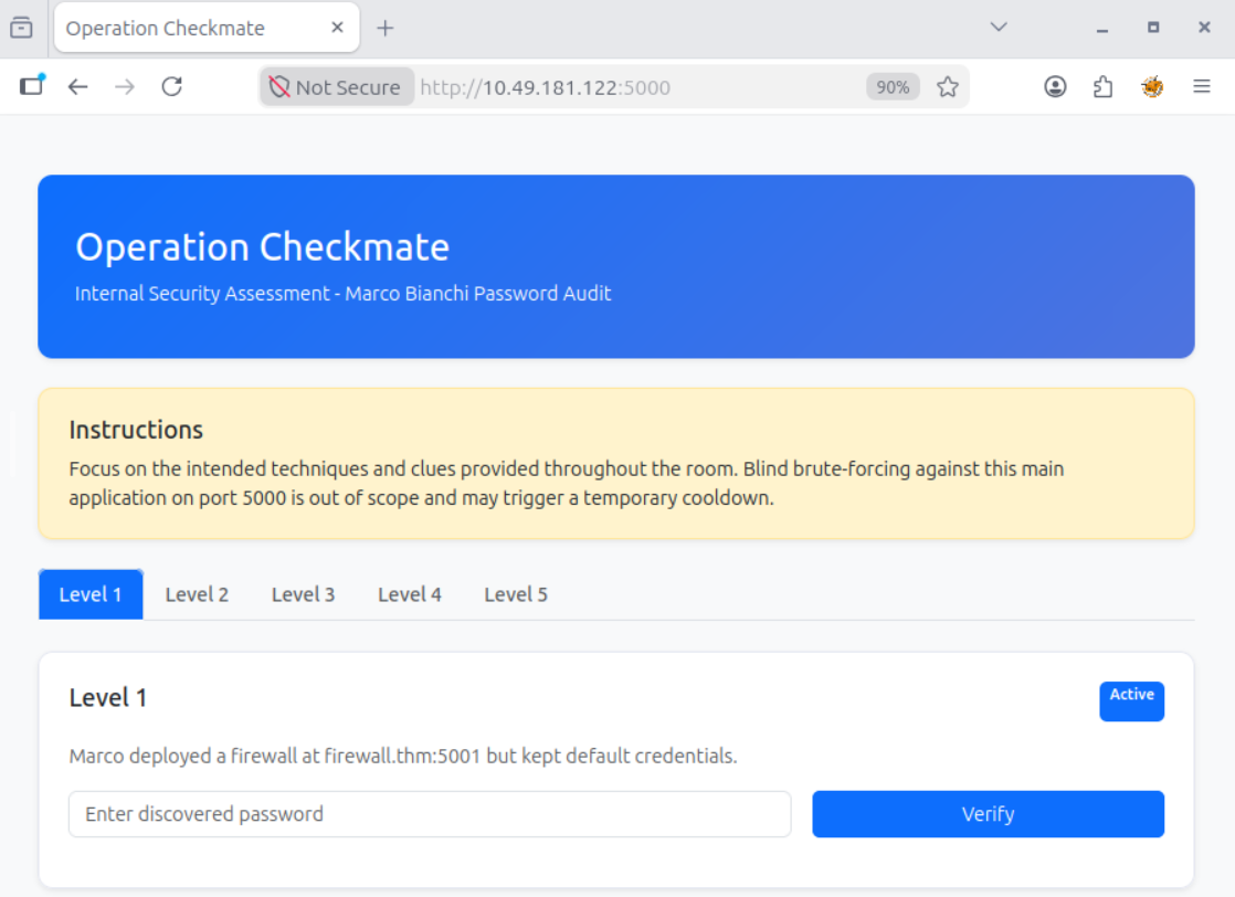 Web interface